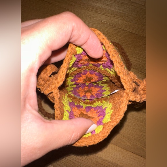 Urban Outfitters Granny Crochet Shoulder Bag NEW - Picture 6 of 9